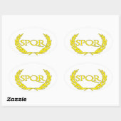 SPQR Roma Ovale Sticker (Vel)