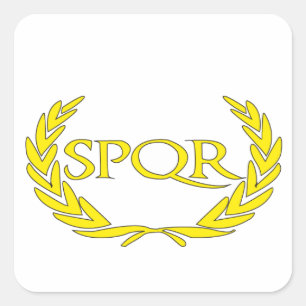 SPQR Roma Vierkante Sticker