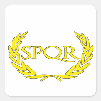 SPQR Roma Vierkante Sticker