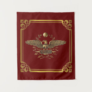 SPQR Romeinse Kam Wandkleed
