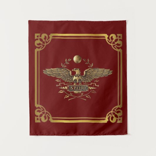 SPQR Romeinse Kam Wandkleed (Voorkant)