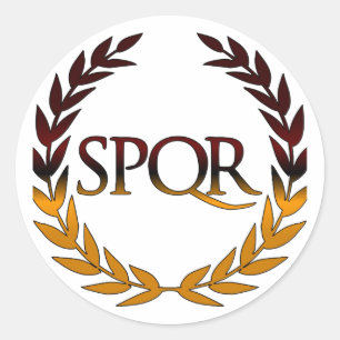 SPQR RONDE STICKER