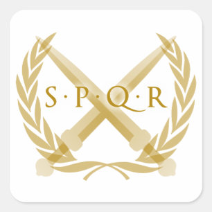SPQR-symbool Vierkante Sticker