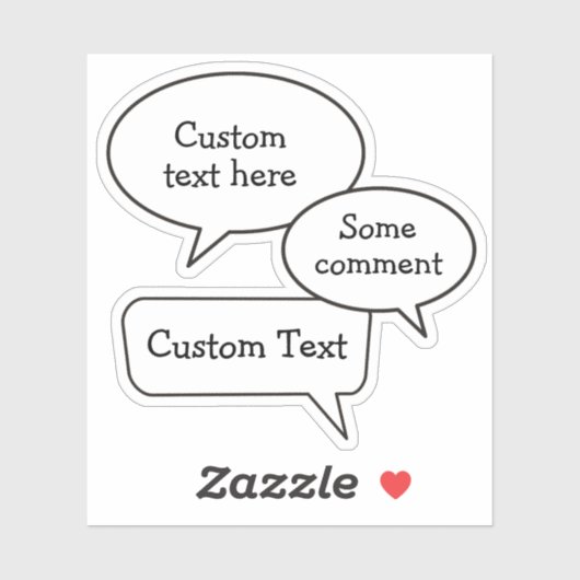 Spraak Bubble Stickers (Vel)