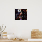 Spraak van december "de gast" druk poster (Keuken)