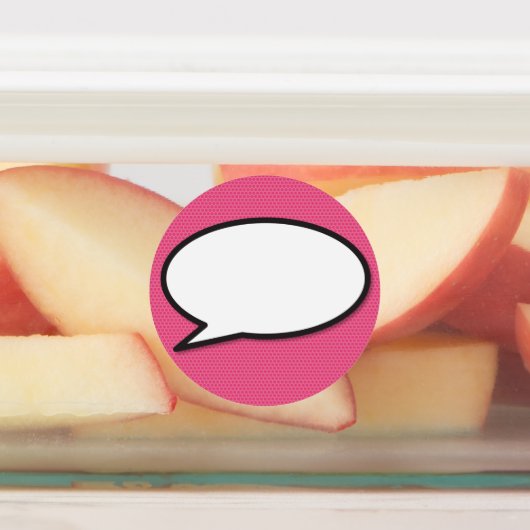 Spraakballon Pret Retro Strip Pop Art Labels (Aangebracht)