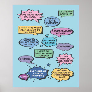 Spraakbel 24x30 poster