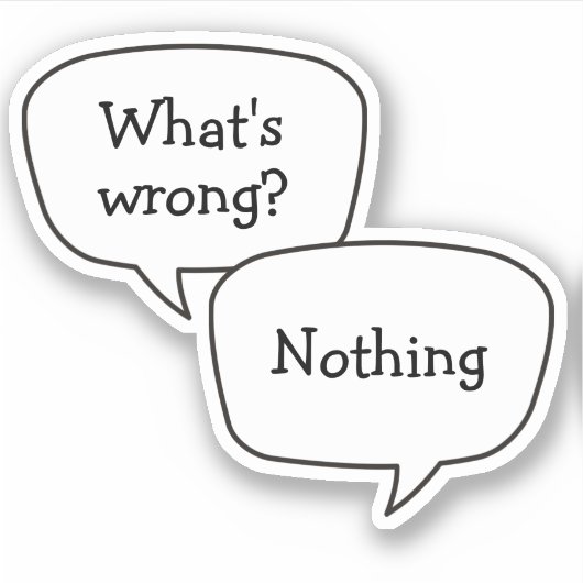 Spraakbel Sticker (Voorkant)