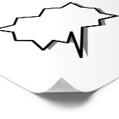 Spraakbeldesign Poster (Hoek)