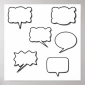 Spraakbeldesign Poster (Voorkant)