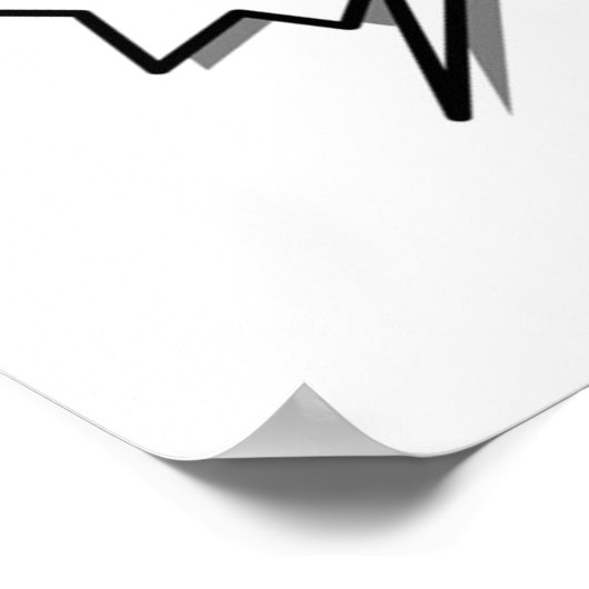 Spraakbeldesign Poster (Hoek)