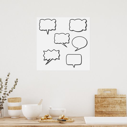 Spraakbeldesign Poster (Keuken)