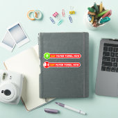 "Spraakgestuurd" (Zeg nu papieren handdoek) Sticker (iPad Cover)