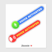 Spraakgestuurde stickers voor doseermachine (Vel)