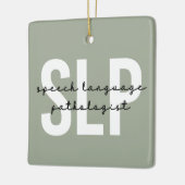 Spraakpatholoog Spraaktherapie Keramisch Ornament (Links)