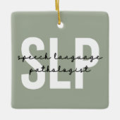 Spraakpatholoog Spraaktherapie Keramisch Ornament (Voorkant)