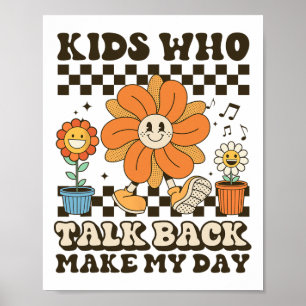 Spraaktaal Patholoog Kinder die Byck Mak praten Poster
