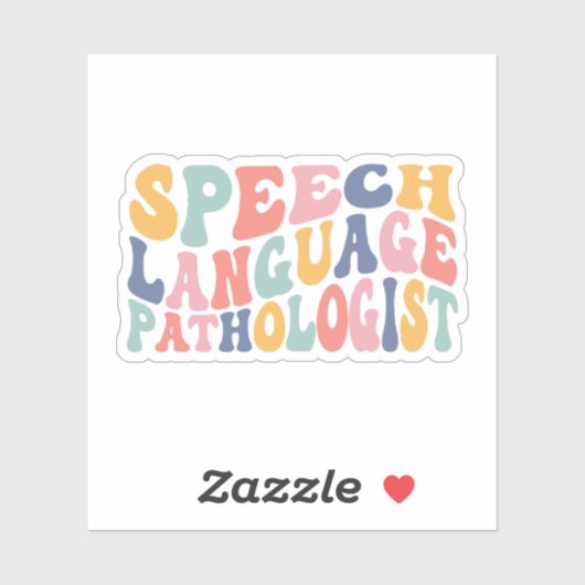Spraaktaalpatholoog SLP-cadeaus Sticker (Vel)
