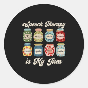 Spraaktherapie is mijn jamslop-spraaktaal Patho Ronde Sticker