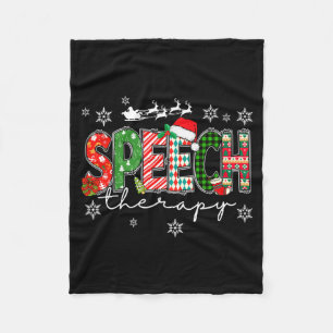 Spraaktherapie Kersttrui Sint Vakantiepret Fleece Deken