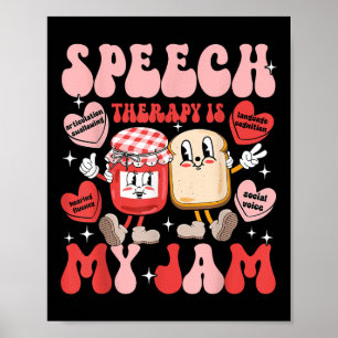 Spraaktherapie Pathologie is mijn JAM Snoep Heart Poster