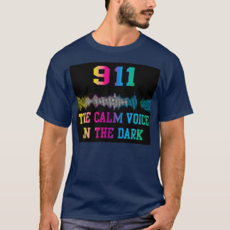 Spraakverzender De kalme stem in de donkere 911 Ra T-shirt