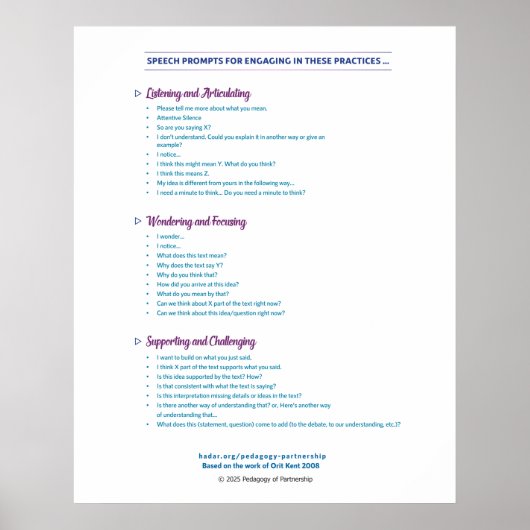 Spraakvragen Poster 24x30 (Voorkant)