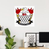 Sprague Family Crest Poster (Thuiskantoor)