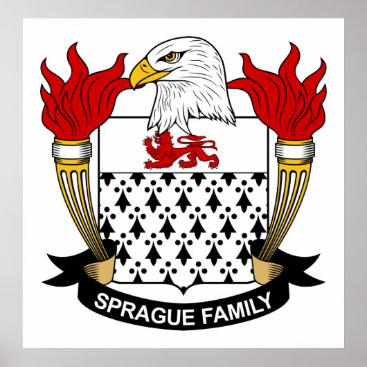 Sprague Family Crest Poster (Voorkant)