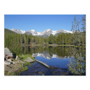 Sprague Lake II in Rocky Mountain National Park Foto Afdruk