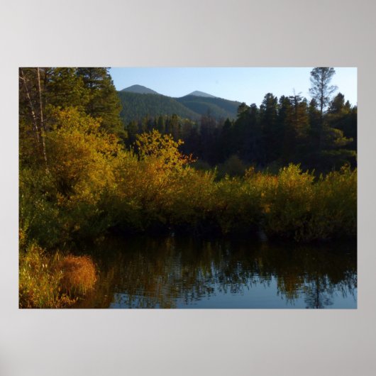 Sprague Lake in Herfst Poster (Voorkant)