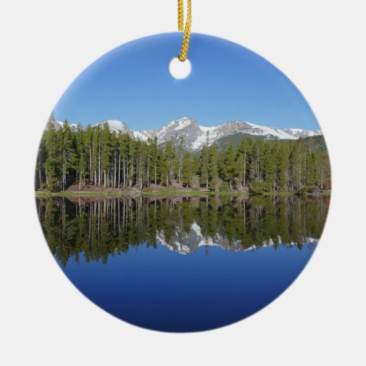 Sprague Lake Reflectie Keramisch Ornament (Voorkant)