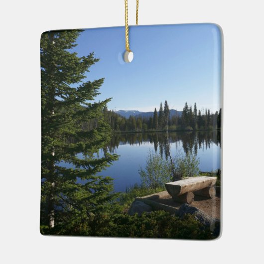 Sprague Lake Uitzicht Keramisch Ornament (Links)