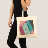 Sprankelend Abstract pastelontwerp Tote Bag (Voorkant (product))
