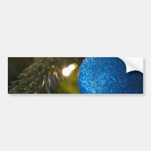 sprankelend blauw Ornament Bumpersticker