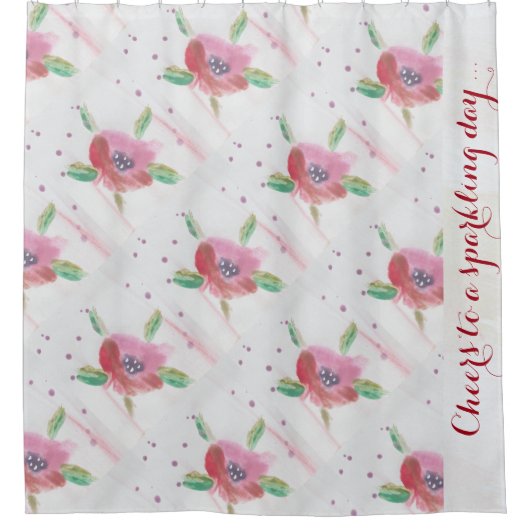 sprankelende dag douchegordijn (Voorkant)