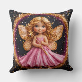 Sprankelende Fee Decorative Magische Fantasie Glit Kussen (Achterkant)
