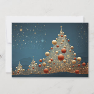 Sprankelende kerstboom 5 feestdagenkaart