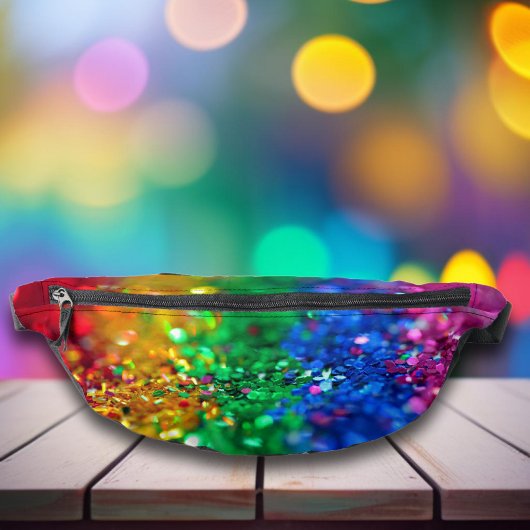 Sprankelende Kleurrijke Rainbow Sequins Heuptasje