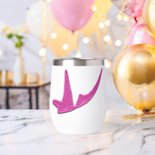 Sprankelende roze vlinder (Vrijgezellenfeest)