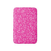 Sprankelende witte en roze glitter badmat (Voorkant Verticaal)