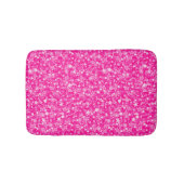 Sprankelende witte en roze glitter badmat (Voorkant)