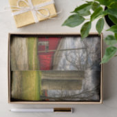 Sprawling Georgia Red Barns en Silos Tissuepapier (Geschenk)