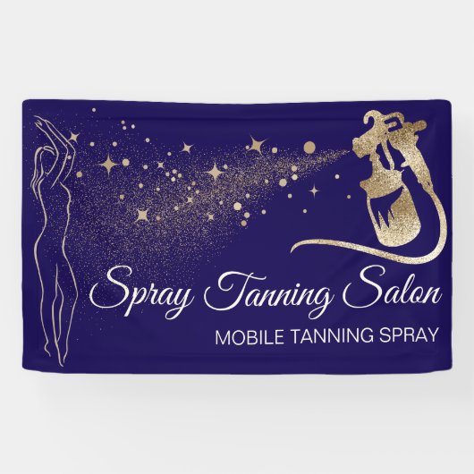 Spray Body Tan Navy Zwart Brons Spandoek (Horizontaal)