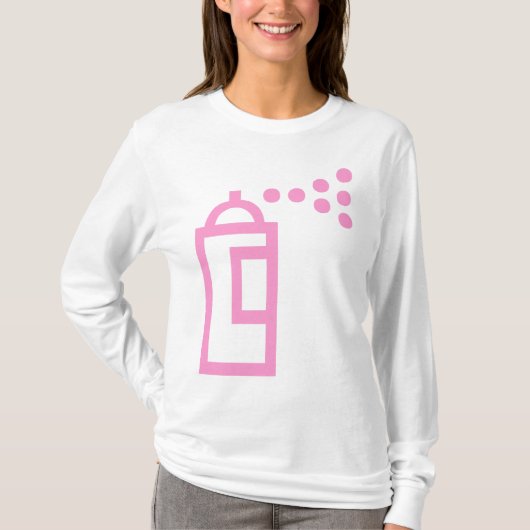 Spray Can Pictogram T-shirt (Voorkant)