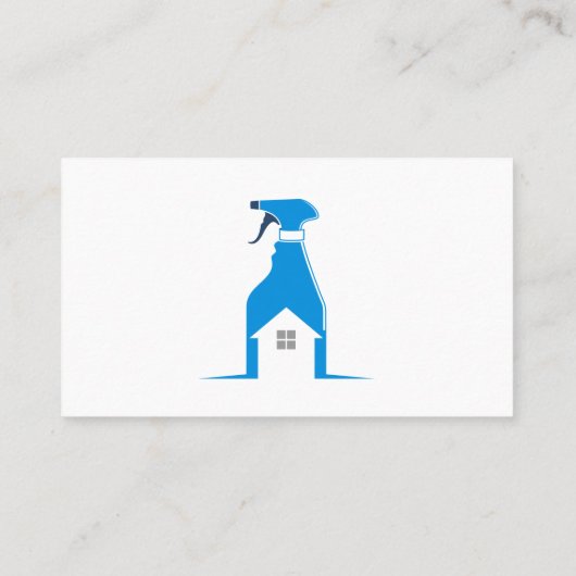 Spray Cleaning Bottle | Home Cleaner Services Visitekaartje (Achterkant)