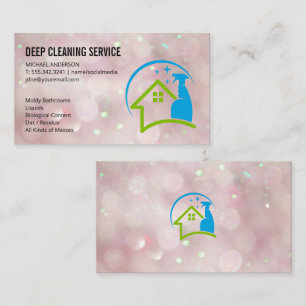 Spray Cleaning Home Logo Boke Visitekaartje