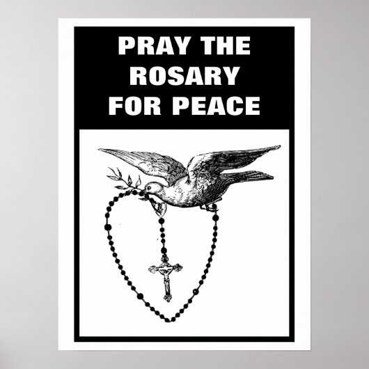 SPRAY DE ROSARY FOR PEACE POSTER (Voorkant)