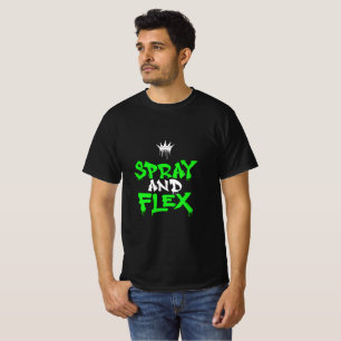 Spray en Flex Graffiti Streetwear T-Shirt Ontwerp 