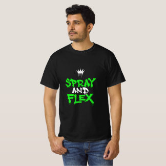 Spray en Flex Graffiti Streetwear T-Shirt Ontwerp